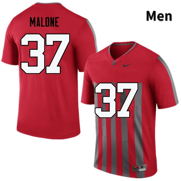 Ohio State Buckeyes Derrick Malone Men's #37 Throwback Game Stitched College Football Jersey